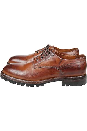 ELEVENTY Schoenen, Heren, Bruin, 40 EU, Leer, Buffalo Leren Derby Schoen