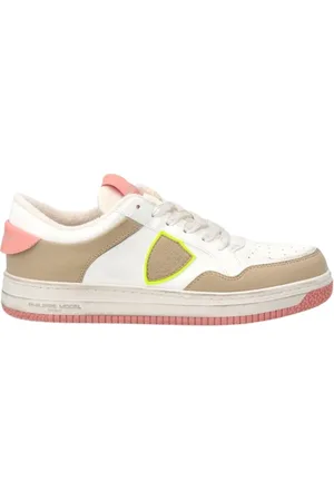 Philippe model Schoenen, Dames, Veelkleurig, 37 EU, Katoen, Lyon Lage Sneaker