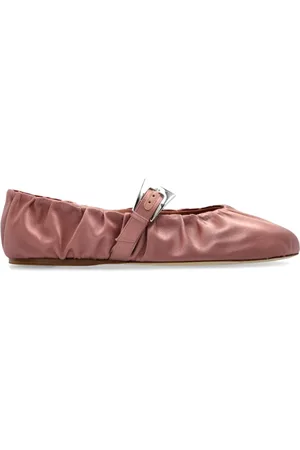 PARIS TEXAS Schoenen, Dames, Roze, 39 EU, Satijn, Ballerina`s `Sveva`