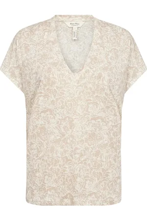 Part Two Tops, Dames, , M, French Oak Rose Print T-Shirt
