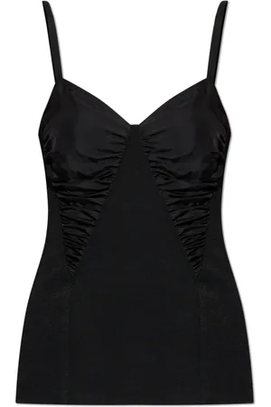 Jil Sander Tops, Dames, Zwart, XS, Katoen, Spaghetti Top