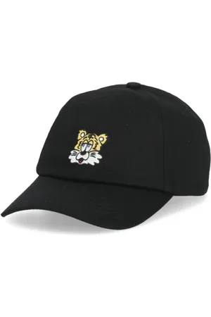 Kenzo Accessoires, Heren, Zwart, ONE Size, Katoen, Cotton Cap met Verdy Market Borduursel