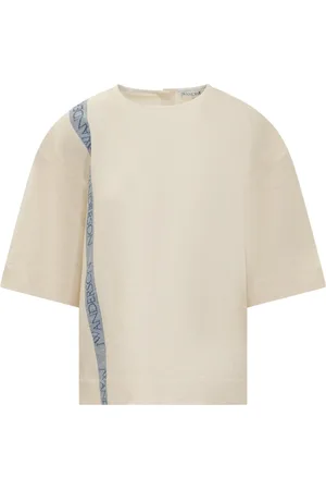 J.W.Anderson Tops, Dames, , S, Katoen, Boxy T-Shirt