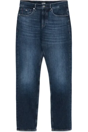 HUGO BOSS Jeans, Heren, Blauw, W31 L34, Katoen, 419 Navy Straight Jeans