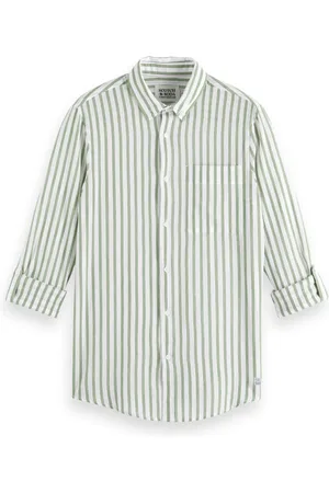 Scotch&Soda Overhemden, Heren, Wit, L, Casual Overhemd