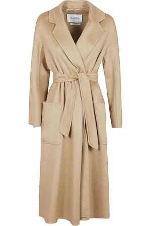 Max Mara Mantels, Dames, Bruin, XS, Wol, 101801 Jas