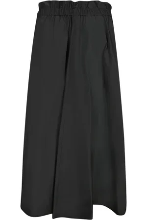 HERNO Rokken, Dames, Zwart, XS, Elastische Flared Midi Rok