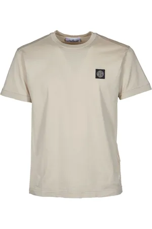 Stone Island Tops, Heren, , L, Katoen, Logo Patch T-Shirt