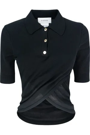 Sportmax Tops, Dames, Zwart, S, Katoen, Zwarte T-shirts en Polos