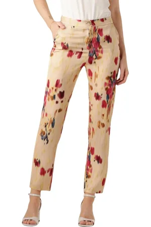 AMAYA Amsterdam Broeken, Dames, Veelkleurig, M, Elegante Beige Anouk Broek