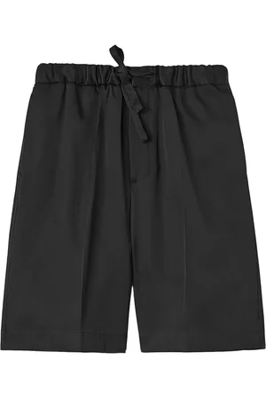 Jil Sander Korte broeken, Heren, Zwart, S, Katoen, Minimalistische Zwarte Shorts
