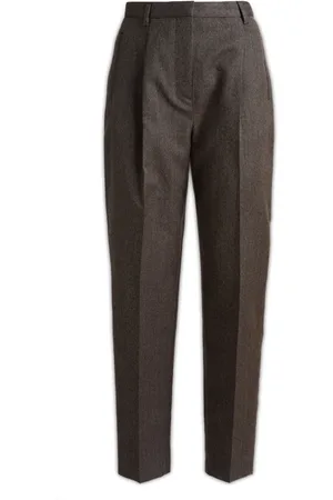 Tory Burch Broeken, Dames, Bruin, XS, Stijlvolle Chino`s