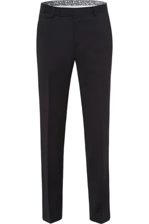 Baldessarini Broeken, Heren, Zwart, W25, Wol, Moderne pasvorm wollen broek zwart
