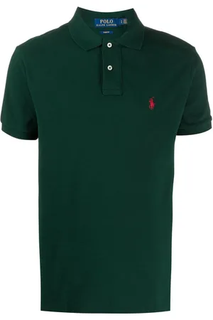 Ralph Lauren Tops, Heren, Groen, XL, Katoen, Forest Katoenen Poloshirt