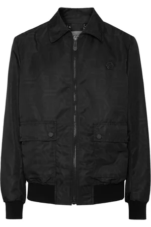 Philipp Plein Jassen, Heren, Zwart, L, Stijlvolle jas met uniek design