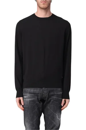 Dsquared2 Truien, Heren, Zwart, L, Relax Fit Crewneck Sweaters