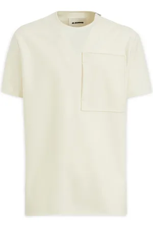 Jil Sander Tops, Heren, Wit, M, T-Shirt