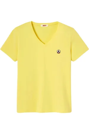 Jott Tops, Dames, Geel, S, Katoen, Cotton T-Shirt Cancun Style