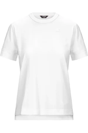 K-Way Tops, Dames, Wit, L, Katoen, Klassiek katoenen T-shirt