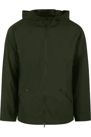 Y-3 Jassen, Heren, Groen, M, Nylon, Nylon hardloopjack met capuchon