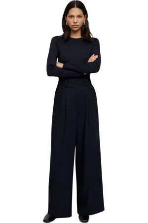 Ivy & Oak Broeken, Dames, Blauw, S, Prescillia ANN Wijde Broek