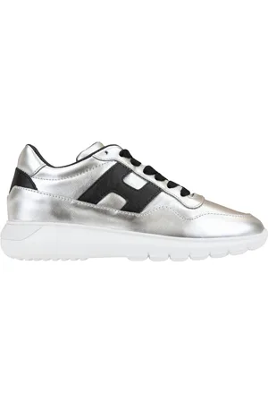 Hogan Schoenen, Dames, Grijs, 34 EU, Leer, Interactive 3 Sneakers