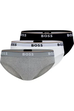 HUGO BOSS Ondergoed, Heren, Veelkleurig, XL, Katoen, Elastische Katoenen Slips Multipack