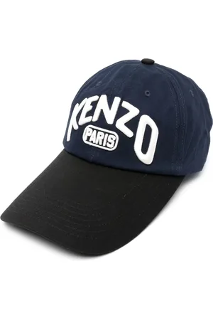 Kenzo Accessoires, Heren, Blauw, ONE Size, Katoen, Baseballpet met Geborduurd Logo