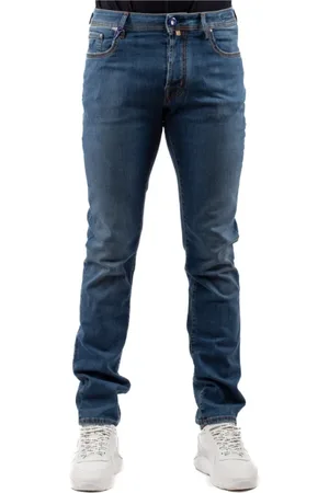 Jacob Cohen Jeans, Heren, Blauw, W35, Denim, Slim-Fit Jeans