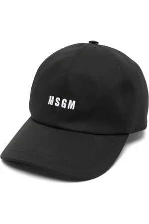 Msgm Accessoires, Heren, Zwart, ONE Size, Katoen, Zwarte hoeden en petten voor mannen