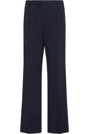 Prada Broeken, Heren, Blauw, M, Katoen, Blauwe Broek Verhoog Stijl Ss 25