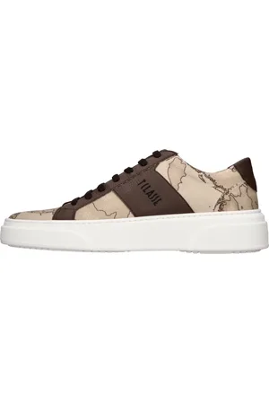 ALVIERO MARTINI 1A CLASSE Schoenen, Heren, Bruin, 44 EU, Leer, Sneakers Multi Colour