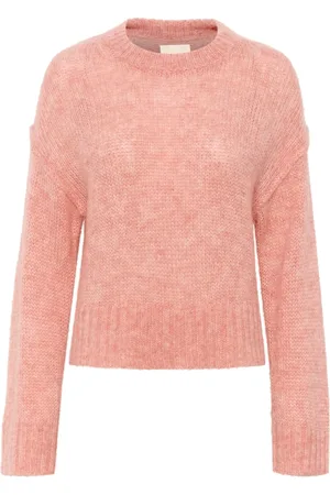 Part Two Truien, Dames, Oranje, L, Wol, Cozy Knit Sweater Peaches N Cream