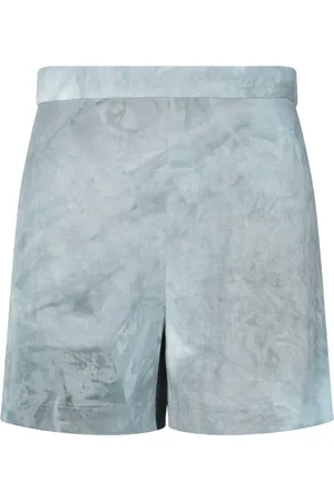 IRO Korte broeken, Dames, Blauw, XS, Linnen, Kewou Shorts