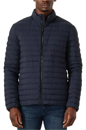 Peuterey Jassen, Heren, Blauw, L, Polyester, Flobots 02 Gewatteerde Jas