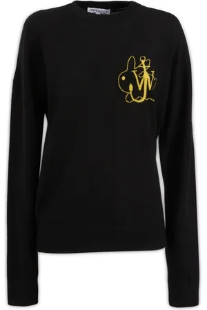 J.W.Anderson Sweatshirts & Hoodies, Dames, Zwart, XS, Wol, Maglieria Sweatshirt