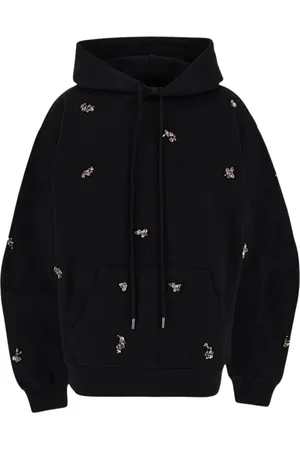 Des Phemmes Sweatshirts & Hoodies, Dames, Zwart, S, Katoen, Hoodie met applicaties