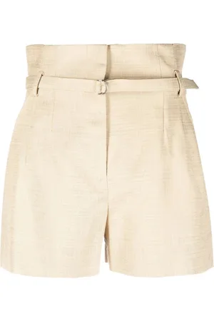 IRO Korte broeken, Dames, Bruin, L, Katoen, Casual Bruine Katoen Viscose Shorts