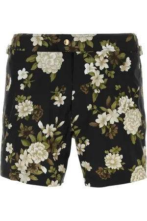 Tom Ford Badkleding, Heren, Veelkleurig, L, Polyester, Stijlvolle zwemshorts met print