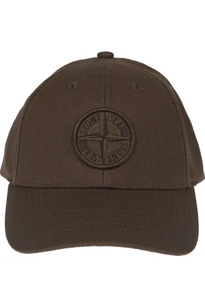 Stone Island Accessoires, Heren, Bruin, ONE Size, Katoen, Klassieke Baseball Cap