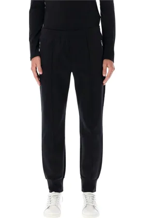 Emporio Armani Broeken, Heren, Zwart, S, Katoen, Joggingbroek met ritszakken