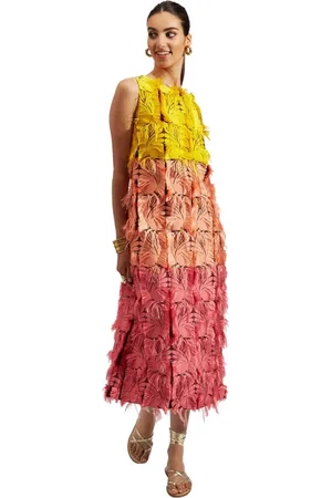 La DoubleJ Kleedjes, Dames, Roze, S, Polyester, Column Dress