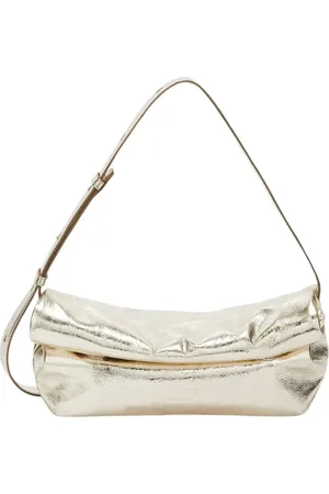 Jil Sander Tassen, Heren, Grijs, ONE Size, Leer, Rollup Crossbody SM Schoudertas