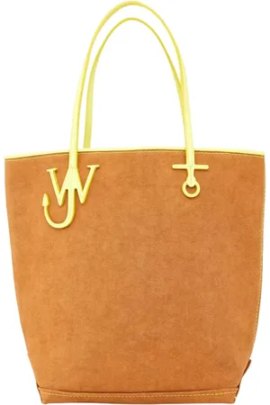 J.W.Anderson Tassen, Dames, Bruin, ONE Size, Katoen, Tall Anchore Tote Bag