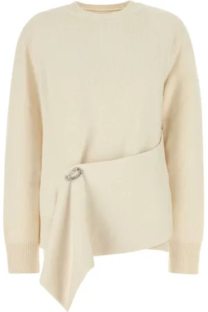 Jil Sander Truien, Dames, , S, Wol, Ivoor Wollen Blend Trui