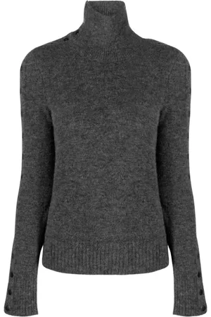 Isabel Marant Truien, Dames, Grijs, M, Wol, Grijze Wollen Coltrui