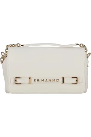 ERMANNO SCERVINO Tassen, Dames, Wit, ONE Size, Witte Crossbody Tas Flap True