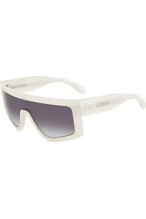Isabel Marant Accessoires, unisex, Wit, ONE Size, Pearled Zonnebril