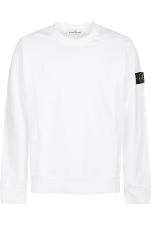 Stone Island Sweatshirts & Hoodies, Heren, Wit, XL, Casual Sweatshirt voor Mannen