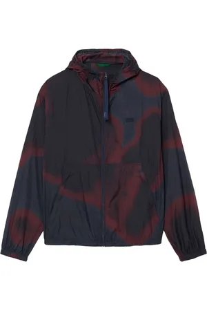 Lacoste Jassen, Heren, Veelkleurig, L, Nylon, Gedrukte Nylon Ripstop Vest